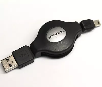 USB Retractable Data Sync Cable To Mini USB Cord For GPS Digital Camera Phone • $14.99