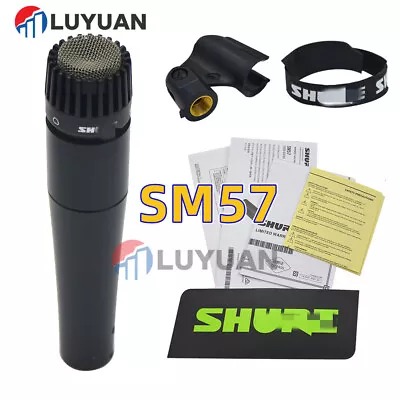 1 Sets SM57 Shure Packet Dynamic Vocal Microphone With Stand Wired Black Mic NEW • $46