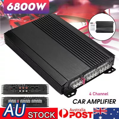 4-channel 12V Car Amplifier 6800W Sound Subwoofer Professional Audio Amplifier • $104