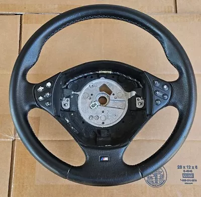 BMW E31 E36 E34 E39 Single Stage M-Tech Steering Wheel M3 M5 Trim Color Stitch • $174.95