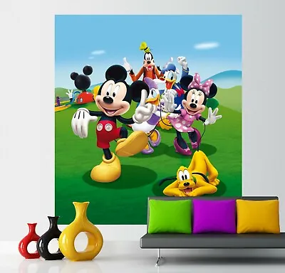 Mickey Mouse Wall Mural Wallpaper Children's Bedroom PREMIUM Disney Minnie • £52.98