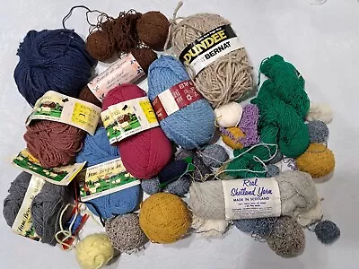 Mixed Lot Yarn Lane Borgosesia Dundee Shetland Mixed Colors Types Knit Crochet • $21.99