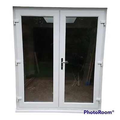 White Upvc French Doors 1800mm X 2100mm Locks Toughened Glass Free Delivery • £795