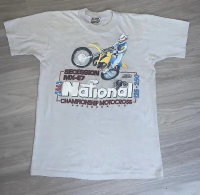 AMA Motocross Vintage Tee Championship 1987 Dirt Shirt Men’s M USA SINGLE STITCH • $109.98