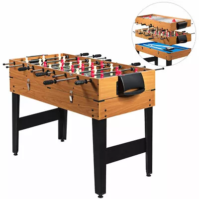 48  3-In-1 Multi Combo Game Table Foosball Soccer Billiard Slide Hockey For Kids • $189.99