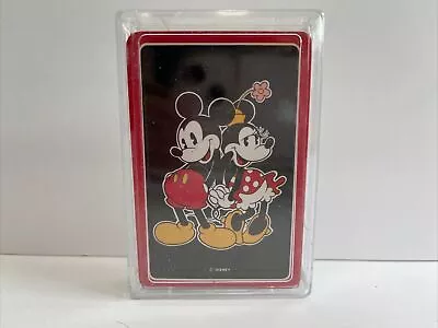 Vintage Disney Mickey & Minnie Mouse Playing Cards Plastic Coated In Case New • $9.99