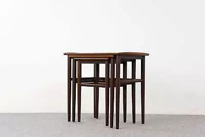 Rosewood Danish Nesting Tables - (324-131) • $1345