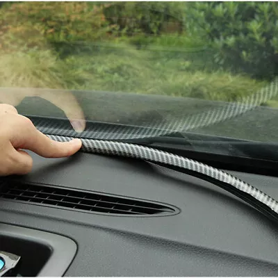 63  Rubber Carbon Fiber Look Car Dashboard Gap Filling Sealing Strip Accessories • $13.73