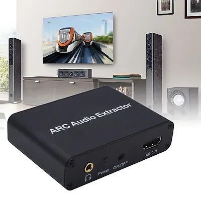 Digital DAC To RCA Coax SPDIF ARC Audio Extractor Adapter Box 3.5MM Micro USB • $18.38