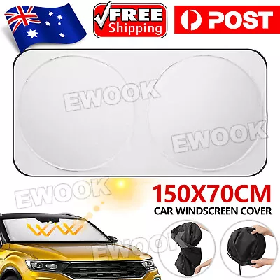 Car Windscreen Sun Shade Heat Reflective Windshield Visor Front Window UV Block • $9.95