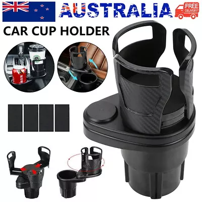 $13.59 • Buy Car Double Cup Holder Expander Auto Drink Holder W/360° Rotating Adjustable Base