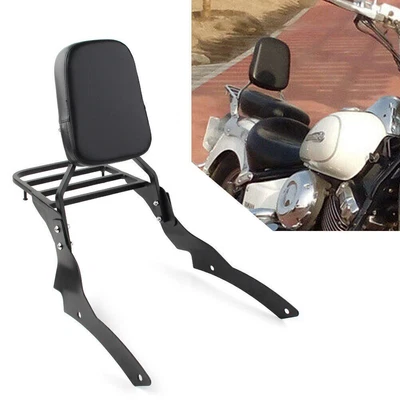 $169.43 • Buy Backrest Sissy Bar Luggage Rack Fit Yamaha V-Star XVS400 XVS650 Classic 1998-13