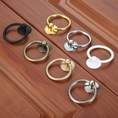 $3.66 • Buy Furniture Wardrobe Bin Door Pull Handle Retro Kitchen Drawer Cabinet Knob Ring