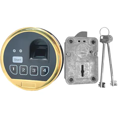 Fingerprint Gun Safe Lock Swingbolt Lock Replace S&G Lock With Override 2 Keys • $61.29