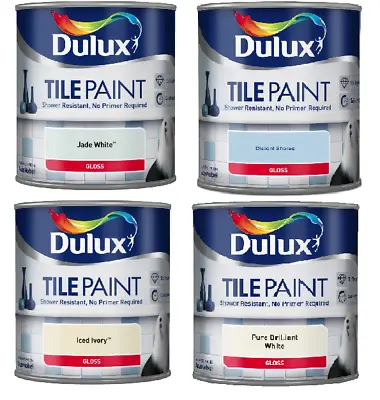 Dulux Tile Paint Self Undercoating Quick Drying Gloss Indoor 600ml - All Colours • £23.19