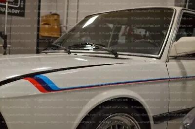 BMW E3 E12 E23 E28 E30 M3 Motorsport Stripe Decal Set M Technic 1 Mtech Sticker • $329.99