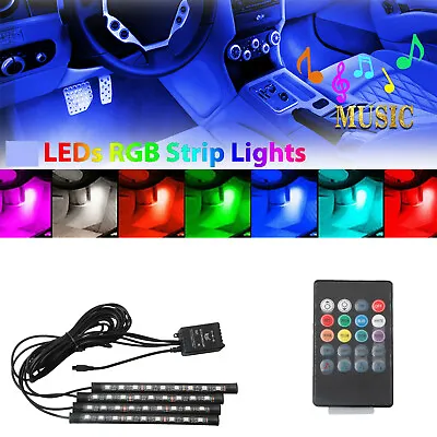 Parts Accessories RGB LED Lights Car Interior Floor Decor Atmosphere Strip Lamp • $28.43