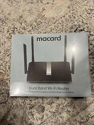 Macard Dual Band WiFi-6 Router – Mesh MU-MIMO 5 Gigabit Ethernet Ports NEW • $44.98