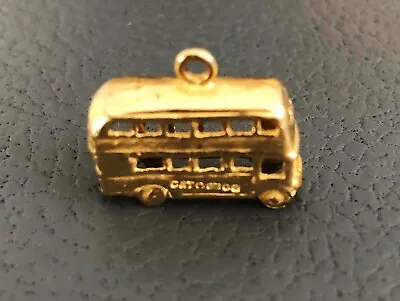 9k Solid Yellow Gold 375 London Bus Charm 3 Grams Scrap • £126.46