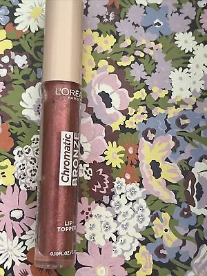 L'OREAL CHROMATIC BRONZE LIP TOPPER LIP GLOSS - Copper Bay 01 BN • £2.75