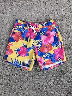 NEW J. Crew 6  Stretch Swim Trunk Mesh Lined Melody Flower Floral Men’s Size S • $14.99