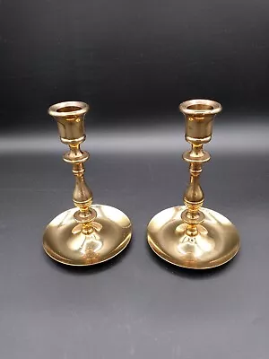 Vintage Baldwin Set Of 2 Brass Candlesticks 6.5 In Taper Candles Home Decor • $28.50