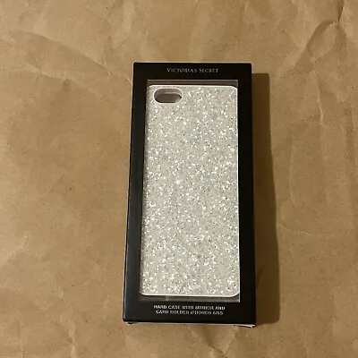 Victoria's Secret VS Phone Case With Mirror For IPhone 6/6S White Glitter NIB • $12.95