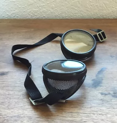 Vintage Glass Goggles With Adjustable Strap Steam Punk ￼ • $25