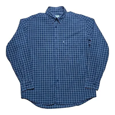 Vintage MOSCHINO JEANS MISURA Check Shirt Medium Black Chest Pocket Men’s VGC • $37.34