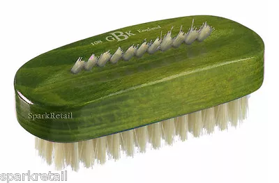 Kent Green Stained Wood Natural White Bristle Wooden NAIL BRUSH ART8S GREEN • £9.02