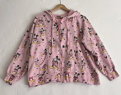 Disney Mickey Mouse Pink Hoodie Zip Jacket 2x • $26