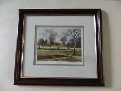 £28.50 • Buy Terry Harrison Framed Signed Print,  Chip And Run  Hartley Wintney.