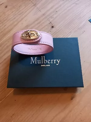 Mulberry Bayswater Leather Bracelet Powder Rose • £80