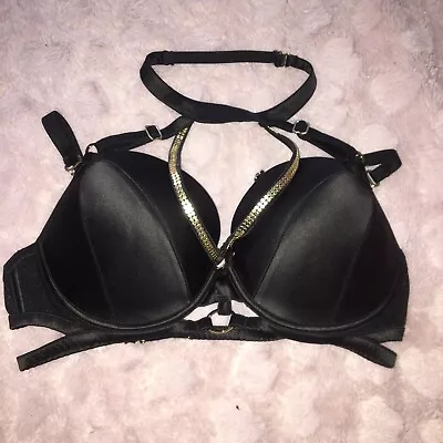 $139 • Buy Honey Birdette Rare Ziggy Bra 12b/34b/75b Push Up, Gold Glomesh