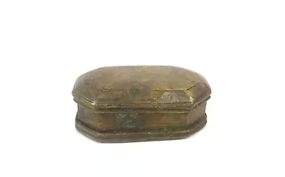 Antique Mughal Brass Gemstone/ Snuff Box • $155