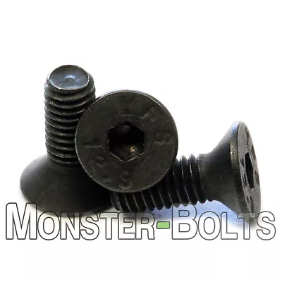 M3 X 8mm Flat Head Socket Cap Screws 12.9 Alloy Steel W Black Ox DIN 7991 Coarse • $5.15