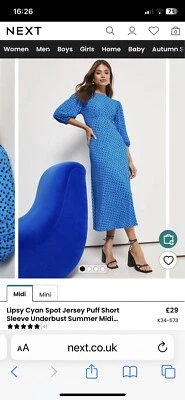 £17 • Buy Lipsy Blue Dress Size 10 Current Stock