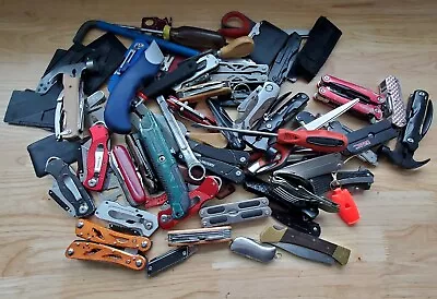 TSA LOT Of Knives Multi Tools & More! 15+ LBS Variety Mix! FREE SHIPPING! • $84.99