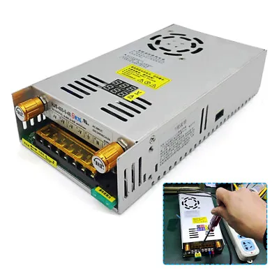 Adjustable Power Supply DC 0-48V 10A Precision Variable Digital Lab Adapter USA • $51.30