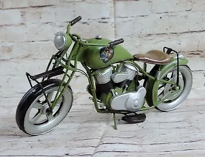 Handmade Vintage 1950 Motorcycle Classic Artwork Toy Metal Gift • $89.95