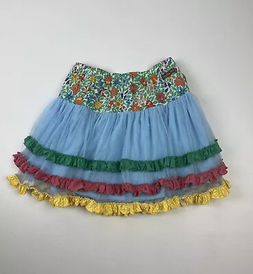 Matilda Jane Field Of Flowers Skirt Sz 12 Girls Rainbow Multicolor Tiered Ruffle • $18