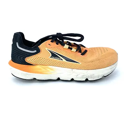 Mens 9 Altra Provision 7 Road Running Shoes Orange Black Zero Drop Foot Shape • $29.99