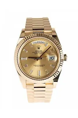 Rolex Day-Date 40 228238 Yellow Gold Diamond Dial Mens Watch 2022 Full Set • £35950