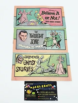 Lot Of 3 Mini Comic Books Twilight Zone Grimm's Ghost Stories Ripley's 1977 HTF  • $14.98