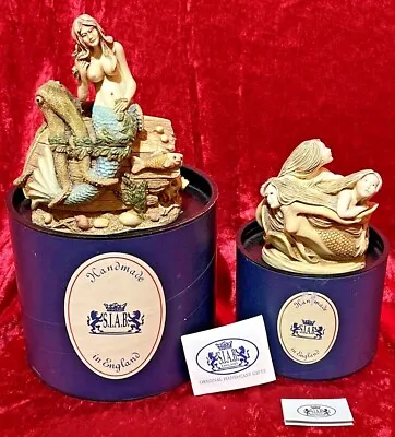 S.I.A.B England Mermaid Octopus Treasure Chest Resin Trinket Surprise Box Lot 2 • $146.95