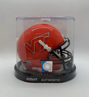 Virginia Tech Hokies NCAA Alternate 9 (Orange) Schutt Mini Helmet! • $70