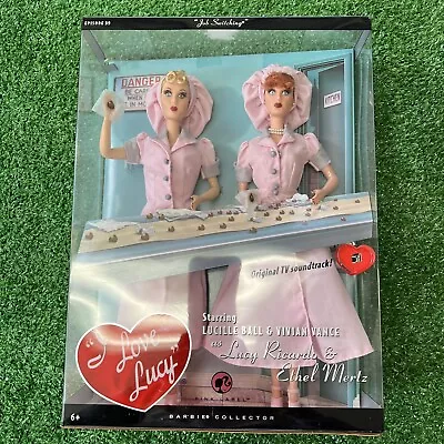 Barbie I Love Lucy Job Switching Lucy & Ethel Pink Label Original Minicell • $35