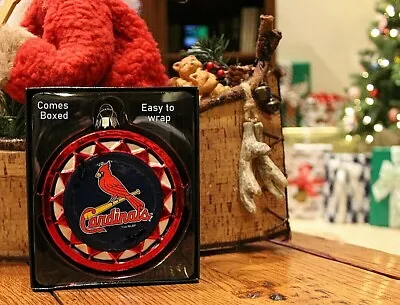 $8.45 • Buy Gift Box St. Louis Cardinals Baseball Glass Ornament MLB Lic. Christmas 4.5 