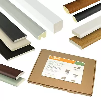 £8 • Buy UPVC Window Door Trim Sample Pack Architrave PVC Cloaking D Mould Plastic Bead