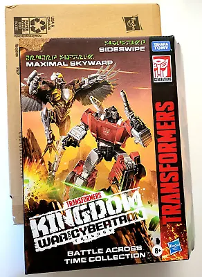 Transformers Kingdom Sideswipe Maximal Skywarp WFC-K42 Battle Across Time Hasbro • $29.95